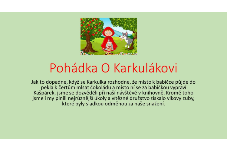 Pohádka O Karkulákovi