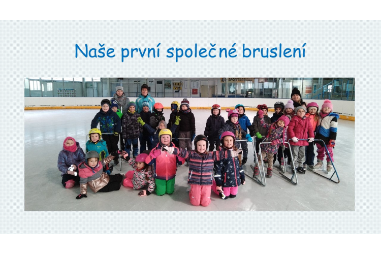 Naše první společné bruslení