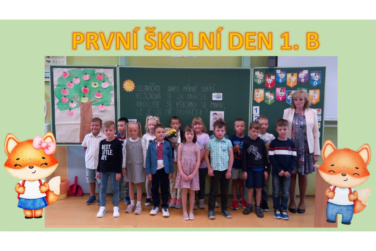 První školní den v 1.B